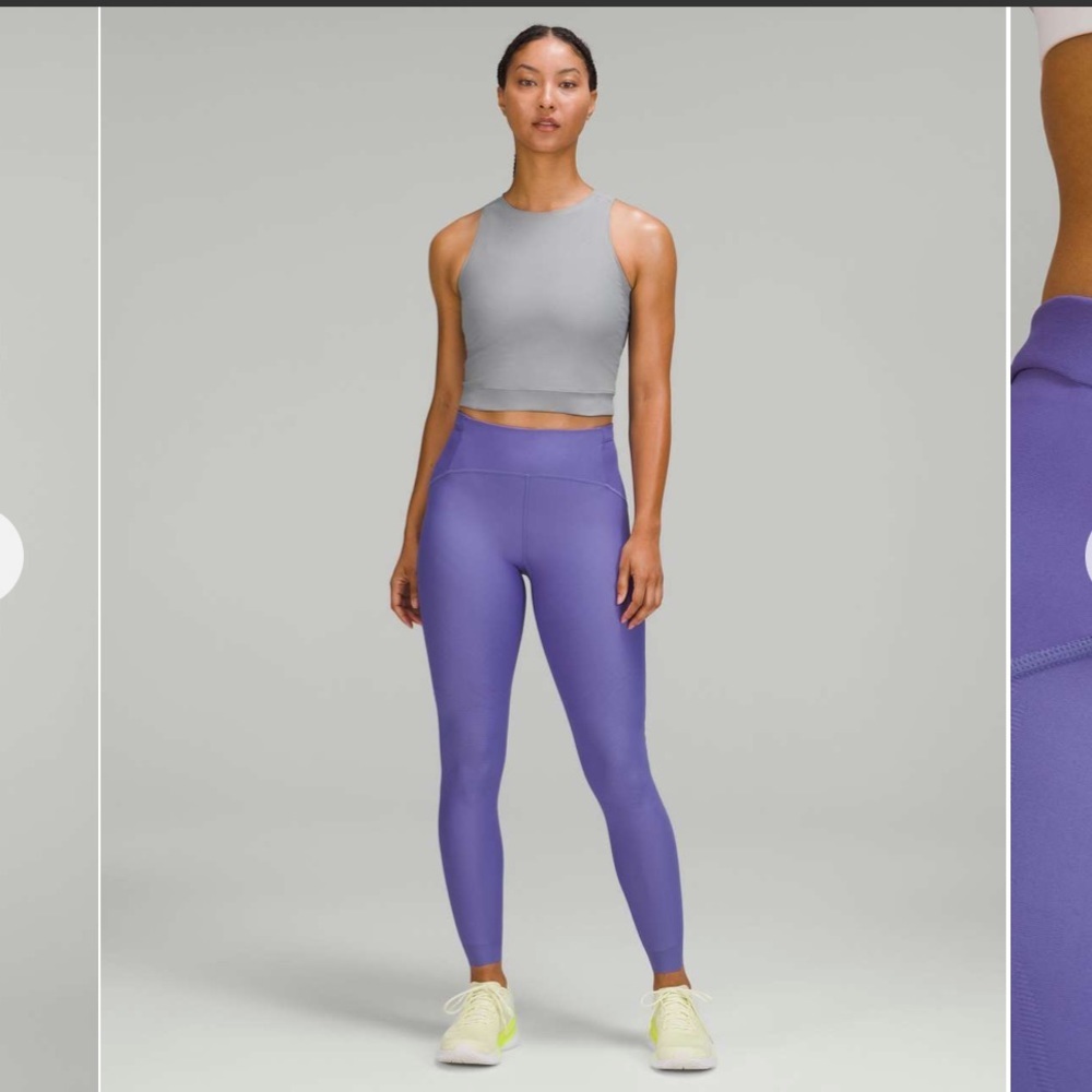Size 4 Lululemon SenseKnit HR Running Tight 28" Charged Indigo NWT 💜607